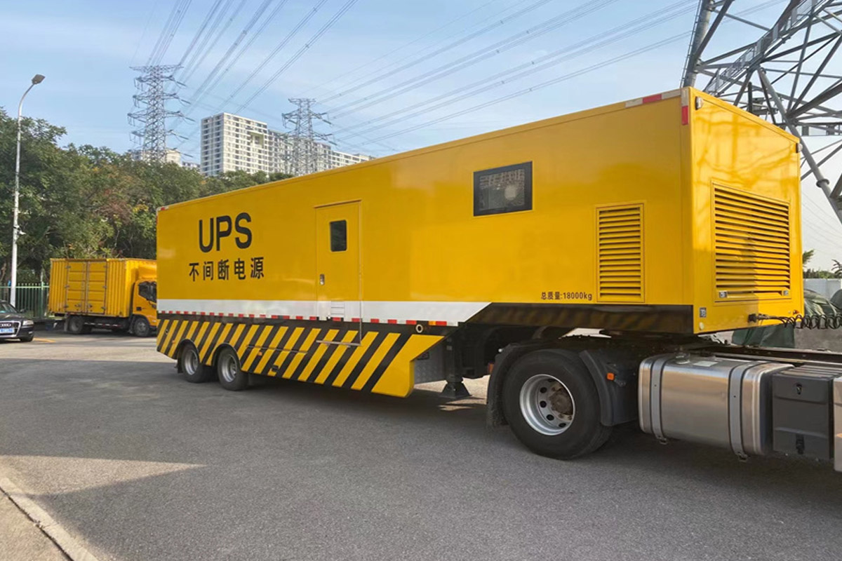 辛集发电机租赁施工现场